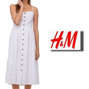 H&M Cotton Midi Dress